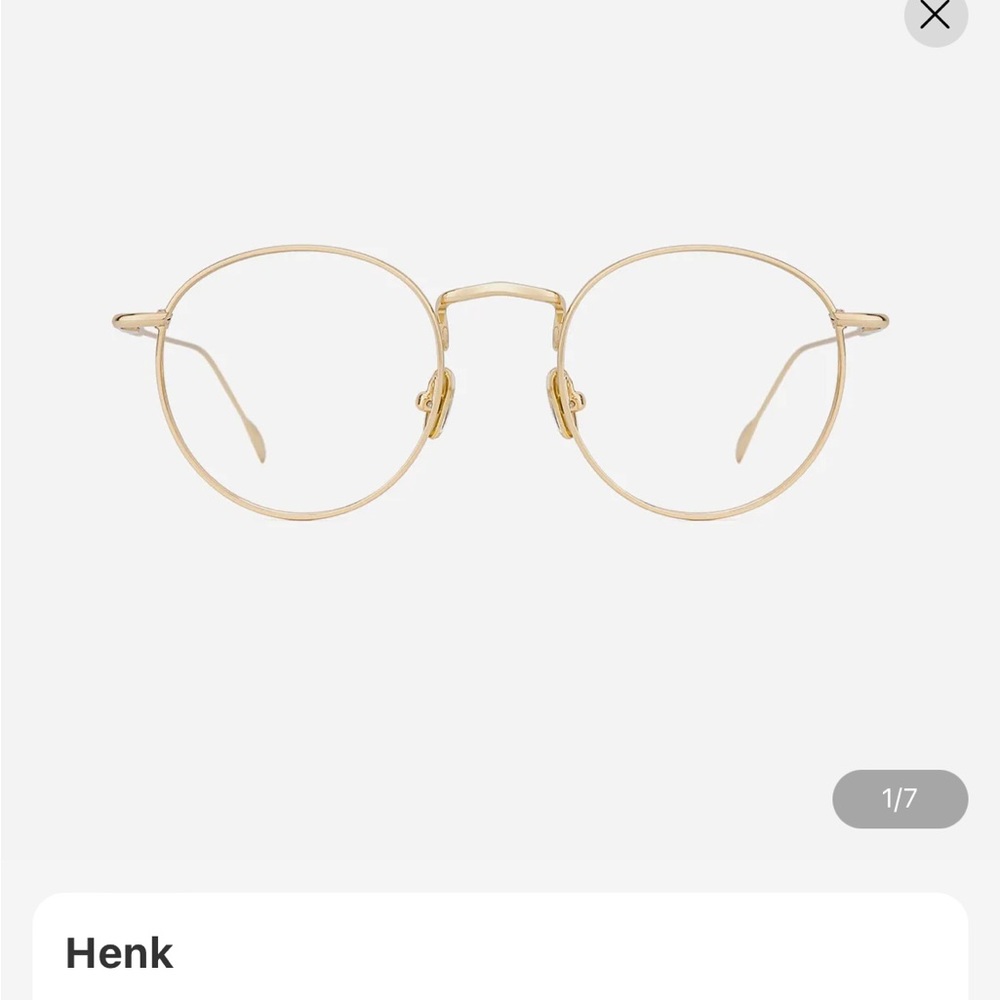 TJIN “henk” gold glasses